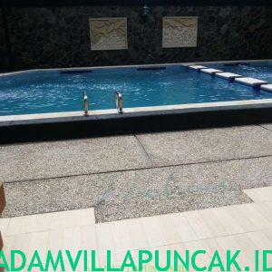 villa puncak 4 kamar kolam renang pribadi