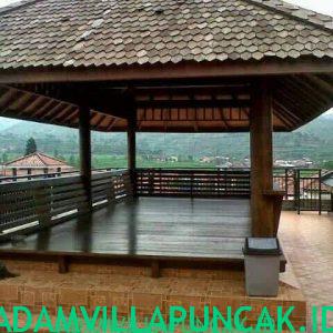 villa di kota bunga kolam renang pribadi