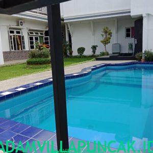 villa dn puncak 6 kamar kolam renang pribadi