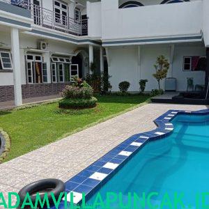 villa dn puncak 6 kamar kolam renang pribadi