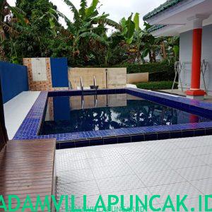 villa geulis puncak kolam renang pribadi