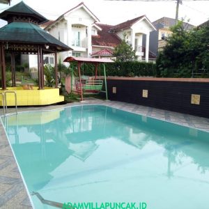 villa cipendawa puncak 6 kamar kolam renang pribadi