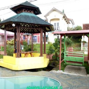 villa cipendawa puncak 6 kamar kolam renang pribadi