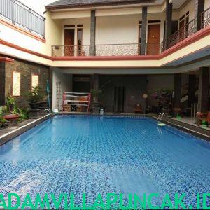 villa di kota bunga kolam renang pribadi