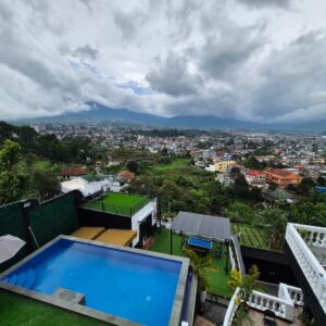 Villa MN12 Cipanas Puncak | Villa Private Pool View Gunung Gede